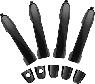 4Pcs Exterior Door Handles for Toyota Camry 2002-2006, Corolla Matrix 2003-2013, RAV4 2001-2012, Prius 04-09, Pontiac Vibe 2003-2010, Front & Rear Driver & Passenger Side Replaces# 81309 92894