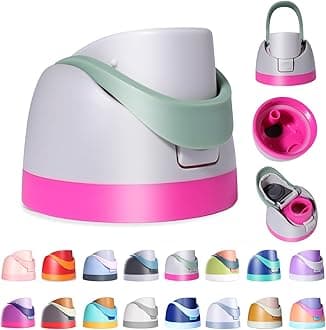 Replacement Lid for Owala Freesip, Compatible with Owala Cup 16oz 24oz 32oz 40oz, One Button Water Bottle Top Lid Replacement Accessory, Leakproof, BPA-Free (Sage Green)