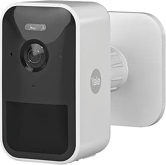 Yale Smart Outdoor Camera [NO SUBSCRIPTION REQUIRED] Full HD Live View & Two-Way Audio, Motion Recordings, Customisable Zones & Scheduling, Night Vision, Spotlight, Real-time Alerts