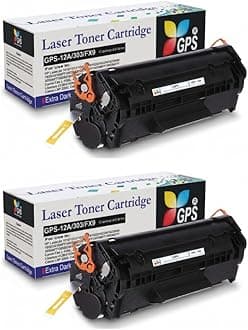 GPS Colour Your Dreams Compatible 12A Toner Cartridge (Pack of 2) for HP LaserJet 1010, 1012, 1015, 1018, 1020, 1022, 3015, 3020, 3030, M1005, M1319f - High Yield Black Ink