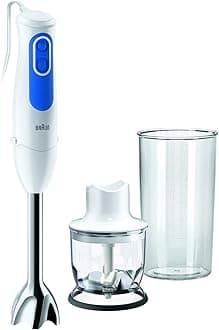 Braun Minipimer 3 – Hand-Operated Blender MQ3020 Pesto White/Blue