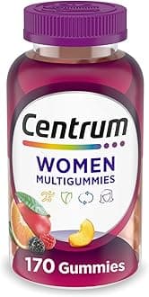 Centrum MultiGummies Gummy Multivitamin for Women, Multivitamin/Multimineral Supplement with Vitamin D3, B and Antioxidants, Assorted Fruit Flavor - 170 Count