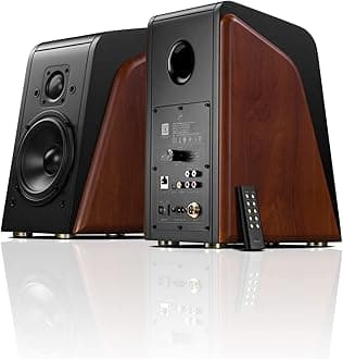 HiVi-SwansM200MKII WiFi Bluetooth Bookshelf Speakers, Audiophile Home Theater Speakers aptX Bluetooth, 80W Computer/Studio Speakers Built-in DSP for Desktop/PC/Record Player/Monitor
