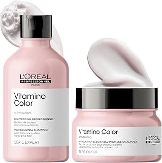 - Vitamino Color Shampoo 300Ml & Hair Mask 250Gm Combo With Resveratrol For Color-Treated Hair, Serie Expert (Pack Of 2)