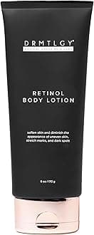DRMTLGY Retinol Body Lotion for Women & Men - Hydrating & Firming Body Lotion - For Stretch Marks, Uneven Skin Tone & Dark Spots