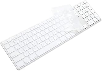 ProElife Keyboard Cover Skin for Apple Wired USB Keyboard with Numeric Keypad (A1243, Model MB110LL/B, NOT FIT Magic Keyboard) Ultra Thin Silicone Full Size Protector (Item Folded in Package)