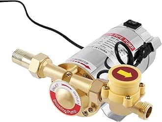 90W Water Pressure Booster Pump, 110V 15PSI Automatic Home Booster Pump with Water Flow Switch, ‎25 L/min Home Water Pump for Household Bathroom Shower Kitchen