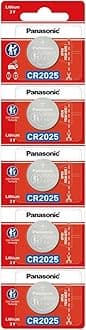 CR-2025 Lithium Coin Battery 3v - Pack of 5 Provide Long Lasting Power in a Variety of Devices,from keyless-Entry fobs to Toys