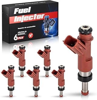 Set of 6 Fuel Injector Compatible with Toyota Lexus Sienna Avalon Highlander Venza RAV4 Camry ES350 RX350 V6 3.5L 2005 2006 2007 2008 2009 2010 2011 2012 2013 2014 2015 Replace For FJ763