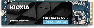 KIOXIA EXCERIA PLUS G4 SSD 2TB - M.2 2280 PCIe Gen5 5.0 NVMe 2.0c, Internal Drive for Notebook/Laptop, Desktop PC, Gaming, Gamer, Video Editor (LVD10Z002TG8)