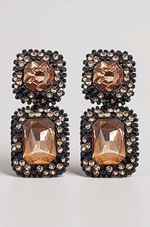 YouBella Fashion Jewellery Ear Rings Drop and Dangler Earings Crystal Earrings for Girls and Women