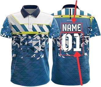 Dika Sports Custom Add Name and Number Jersey for Men Cricket t-Shirt | 2 Year to 5XL