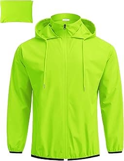 COOFANDY Men Raincoat Raincoat