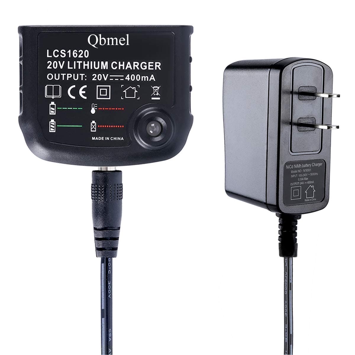 LCS1620 20Volt Charger Replace for Black+Decker 20V MAX Lithium Battery LBXR20