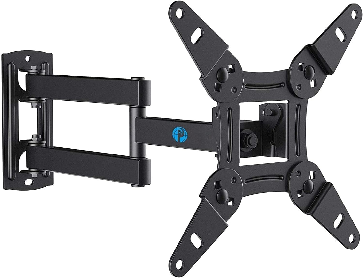 Full Motion TV Wall Mount for Echo Show 21/15 and 13-43 Inch Flat Curved Screen TVs & Monitors, Max VESA 200x200mm up to 44lbs, TV Mount Wall Bracket with Rotation Swivel Tilt Extension