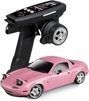 LDRC 1804 RC Drift Car RTR 1/18 Mazda MX-5 Mini Racer 2.4G RWD Gyro LED Light On-Road Remote Control Drifting Racing Vehicles Models for Adults