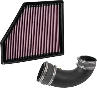 K&N Cold Air Intake System: High-Flow Air Filter, Increase Performance & Acceleration: Compatible with 2016-2020 CHEVROLET: Camaro SS, 57-3092