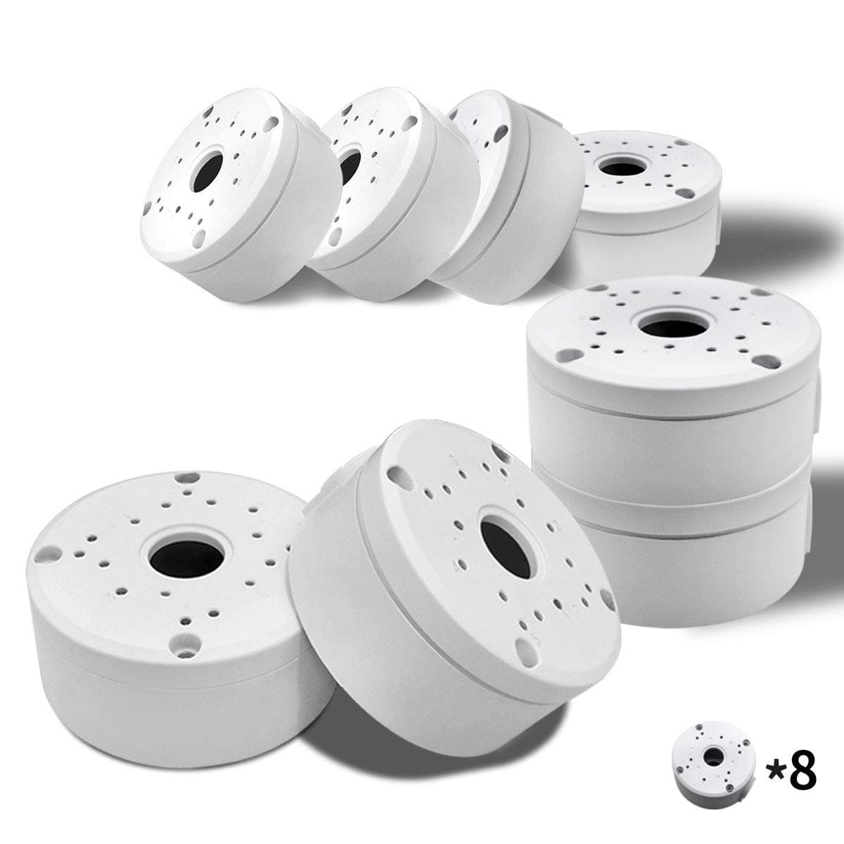 WEILAILIFE Universal Bullet Camera Junction Box (8 Packs)