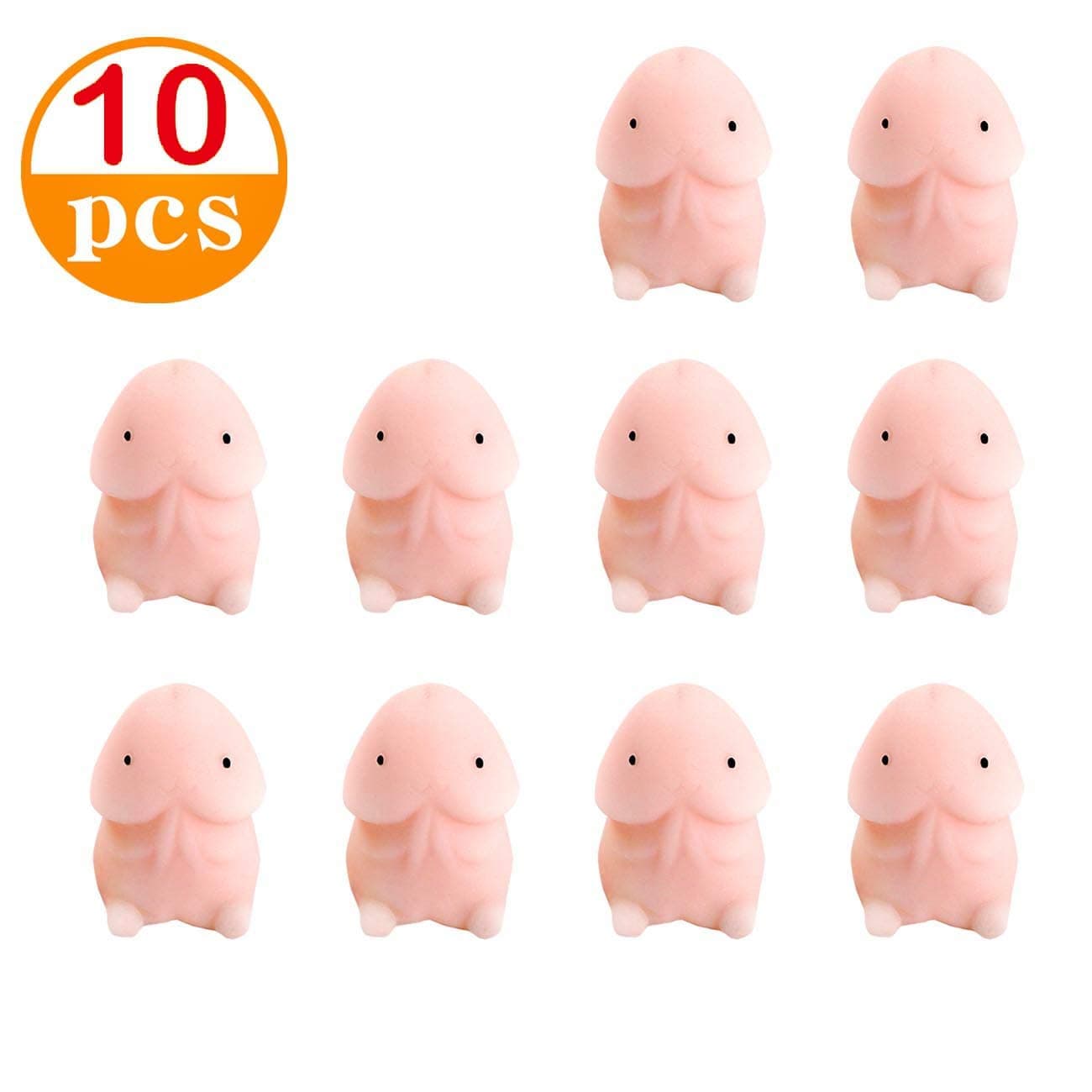 Genleas 10 Pack Cute Dingding Mimi Soft Squishy Slow Rising Healing Toys Healing Squishies for Fun, Stress Reliever Toy, Novelty Gift