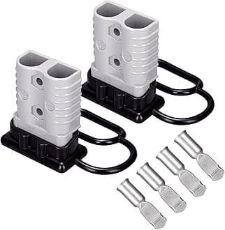 Spurtar 175A 1/0 AWG Battery Quick Connect Disconnect Cable (2 Pack) Wire Harness Plug for Winches, Trailer or Other Electrical Devices