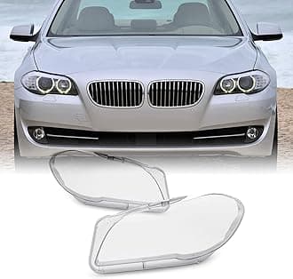 AKKON - Fits 2011-2016 BMW 5-Series F10 528i 530i 535i 550i Headlight Heavy Duty Clear Lens Pair Left+Right