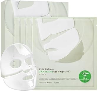 Deep Collagen Overnight mask (4 Count (Pack of 1), CICA Teatree)