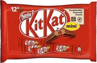 Nestle Kitkat Mini Milk Chocolate Inside With Crispy Wafer 12 × 16.7 Grams (Imported)