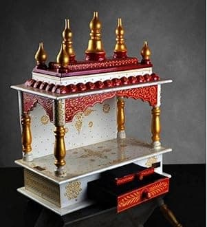 Wooden Temple/Home Temple/Pooja Mandir/Pooja Mandap/Temple for Home by Kamdhenu Art And Craft 01