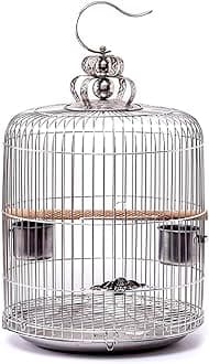 Aimery Bird Cage，Stainless Steel Birdcage，Small Bird cage，Bird Cages for Parrots，Travel Bird Cage，Bird Travel cage (Size : V30G)