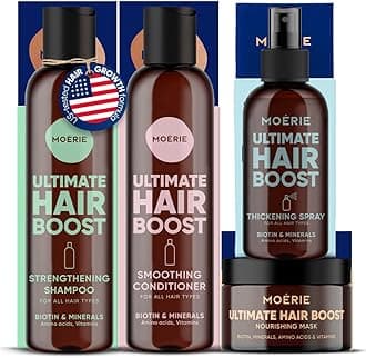 Mineral Shampoo and Conditioner Plus Hair Mask and Hair Spray Mega Pack – The Ultimate Hair Care Set – For Longer, Thicker, Fuller Hair - Vegan Hair Products – Paraben & Silicone Free Products