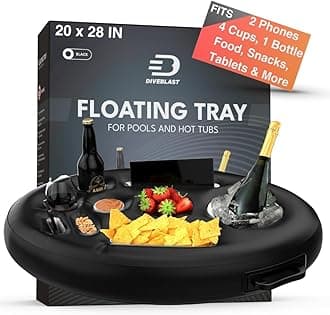 Premium Floating Drink Holder for Pools & Hot Tub – Beach & Outdoor Cup Holder – Fun, Versatile & Portable Serving Bar