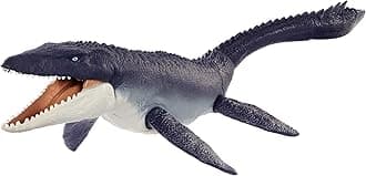 Mattel Jurassic World: Dominion Mosasaurus Dinosaur Action Figure 29 inches Long, Movable Joints, Physical & Digital Play, Toy Ages 4 Years & Older, HNJ57