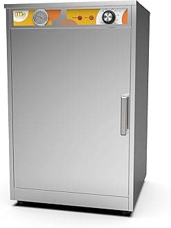 Festa Essential 5-Shelf Electric Commercial Hot Box Food Warmer for Pizza/Pretzel, Countertop Heated Holding Cabinet, Warming Oven for Catering, w/Thermometer and Adjustable Thermostat - 120V, 600W