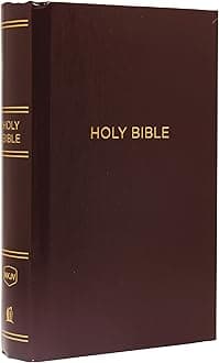 NKJV, Pew Bible, Large Print, Hardcover, Burgundy, Red Letter, Comfort Print: Holy Bible, New King James Version