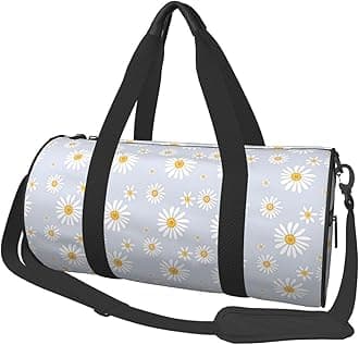 Daisies Flowers Sports Gym Bag Travel Duffel Bag Shoes Compartment For Men Women Foldable Lightweight Yoga Gym Sports Bag
