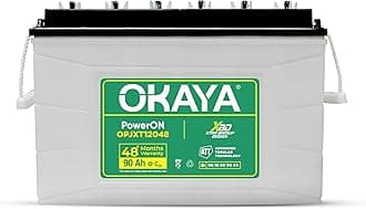 OKAYA PowerON OPJXT12048 90Ah JXT Inverter Battery for Home, Office & Shops | Robust & Compact Design | Upgrade Over 80Ah JT | Xtra Backup (XBD Technology) | 48 Months Warranty*