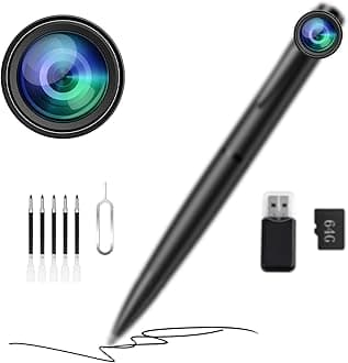 1080P Camera - Body Camera with 64G - Cam for HomeIndoor Security - Long Battery Life