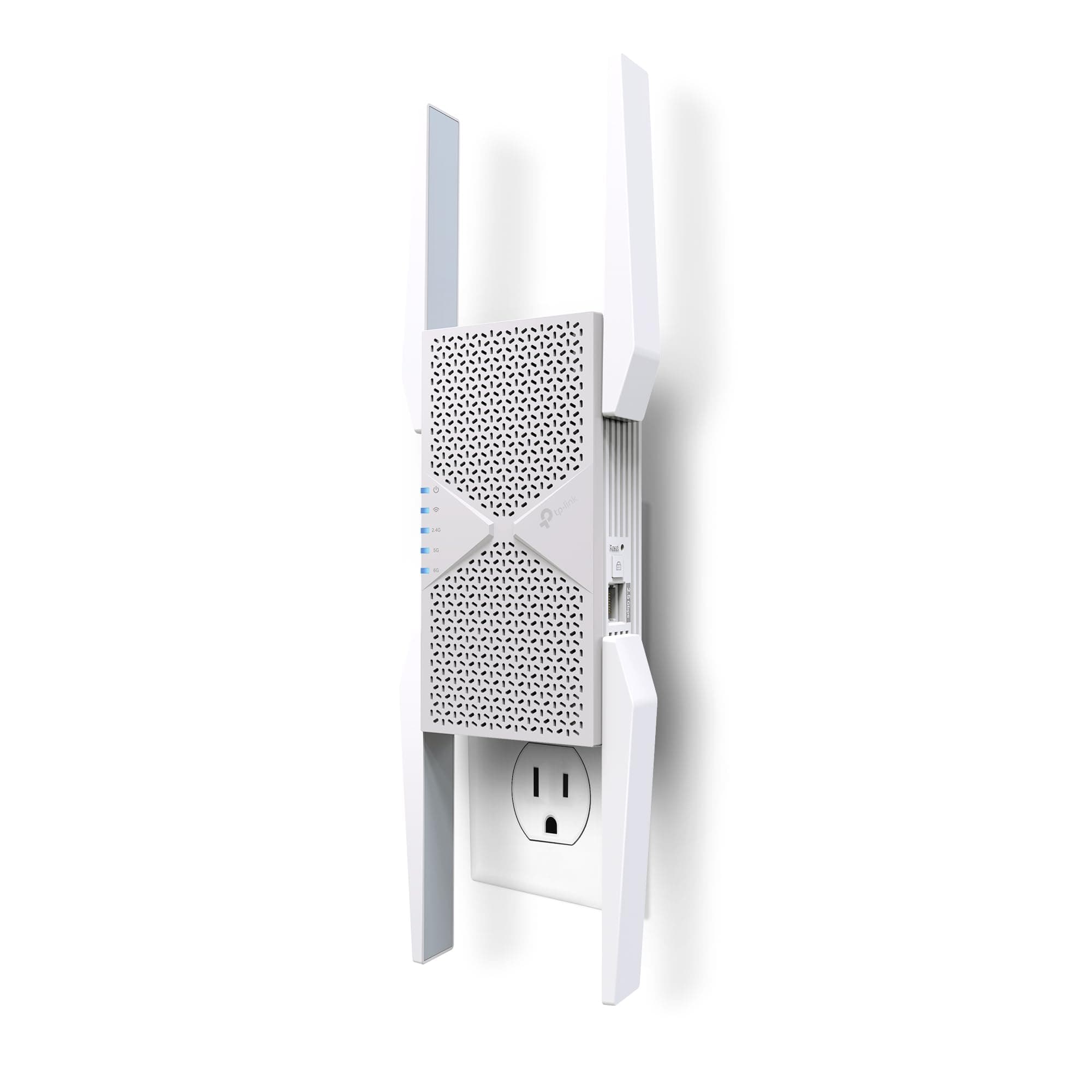 BE10000 Wi-Fi 7 Range Extender RE653BE | 10 Gbps Tri-Band Wireless Repeater | 2.5 Gbps Ethernet Port | Internet Signal Booster for Home | Up to 2800 sq.ft, 128 Devices | 6 GHz, MLO, EasyMesh