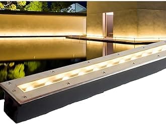 Recessed Outdoor Buried Lamp, Ground LED Landscape Lights, IP65 Waterproof Rectangle LED Spot Lights, AC85-265V Low Voltage LED Floor Light, for Villas Driveway Deck Step Yard Garden Pathway(White lig