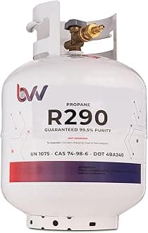 BVV 20LB High Purity USA Propane R290-99.5% Guaranteed-Stainless Steel / 3/8" JIC Flare