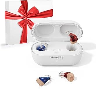 Supermini Hearing Aids, Rechargeable Digital Hearing Amplifers for Seniors Women & Men, 16-Channel Sound Processing, Auto-On/Off, OTC