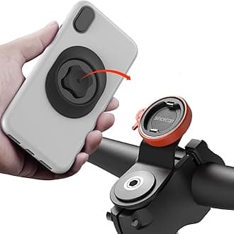 Bike Phone Mount, Mountain Bike Phone Mount, Universal Aluminum Handlebar Stem Phone Clamp, Bicycle Phone Clip, MTB, Road Bike, Quick Mount/Release for iPhone, Google,