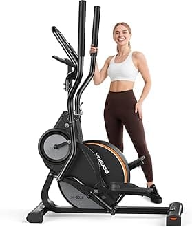 YOSUDA Elliptical Exercise Machine, 3-in-1 (Elliptical + Cardio Climber + Stair Stepper) Elliptical Machine for Home with 45°Incline, 15.5 in Stride, 16-Levals Resistance, Quiet Magnetic System