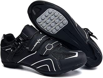 Non-Slip Cycling Shoes, Breathable Carbon Fiber Road and Mountain Bike Shoes, Assisted Sports Shoes with Reflective Strips