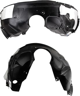 TRQ Front Inner Fender Liner Set Compatible with 2017-2018 Ford Edge FO1248192 FO1249195