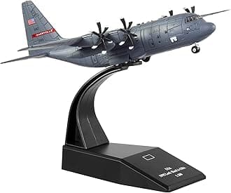 HANGHANG 1/200 Military Model Plane C-130 Alloy Fighter Plane Model Model Airplane for Collections and Displays