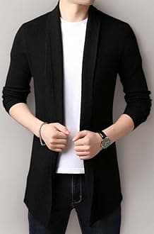 Men’s Cotton Shrug | Open Full Sleeve Shawl Cardigan for Men, Best for Casual Wear