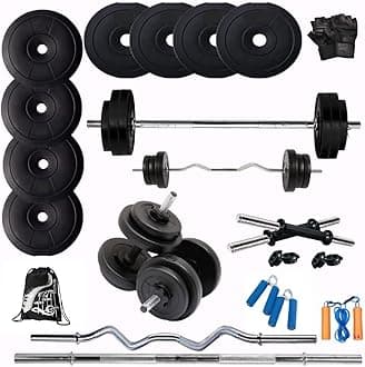 Bodyfit Fitness Home Gym Set (10kg-100kg) dumbles Set for Home Gym & Fitness Equipment,Exercise Set. (50 Kg Gym Set)