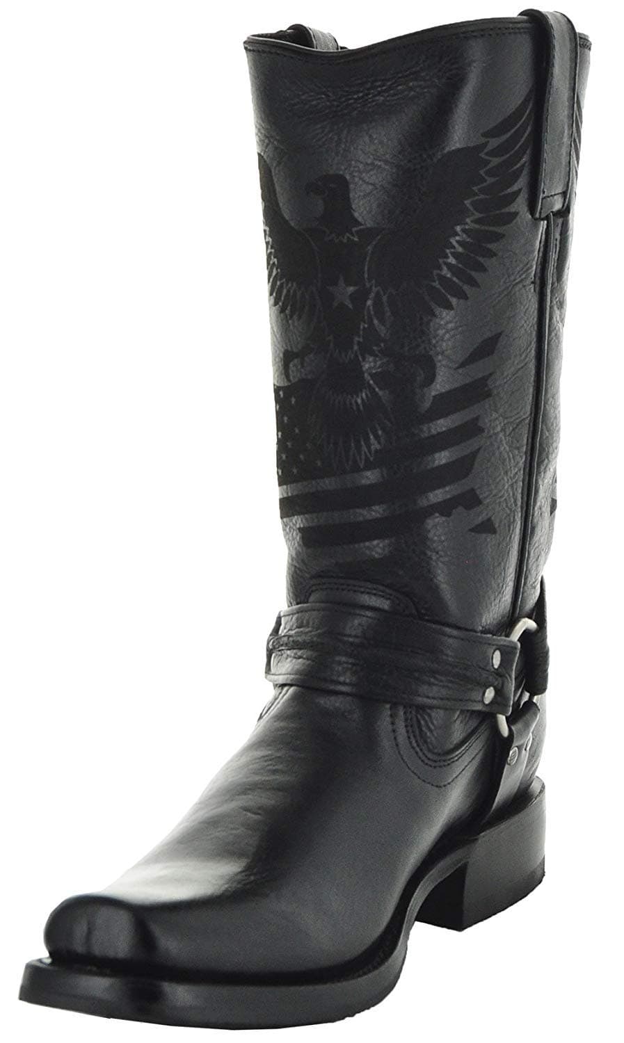 Men's Leather Harness Boots H50021