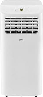 LG LP0624WFR Portable Air Conditioner w/Remote, Cools 250 Sq.Ft, Quiet Operation, 115V, 6,000 BTU (9700 ASHRAE), White